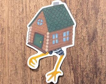 Baba Yaga Hut - Vinyl Sticker - Water Resistant Decal