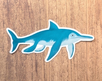 Ichthyosaur Vinyl Sticker - Water Resistant Prehistoric Laptop and Water Bottle Decal