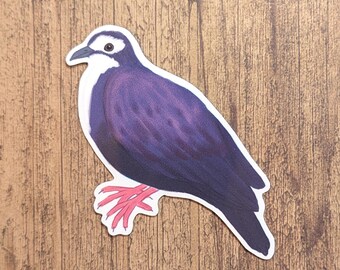 White Breasted Ground Dove Vinyl Sticker - Water Resistant Decal