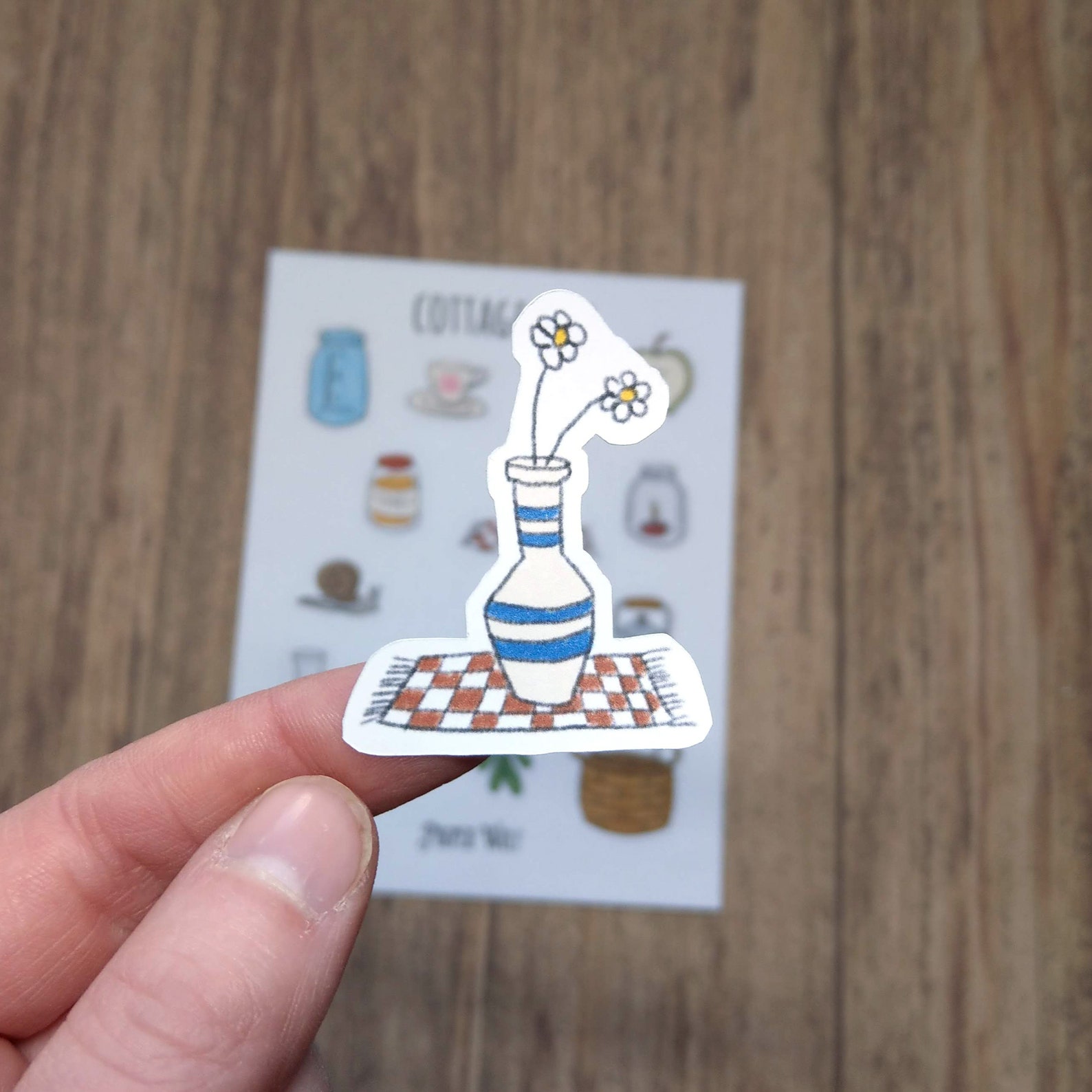 Cottagecore Sticker Sheet - Aesthetic Stickers Set for Planners and ...