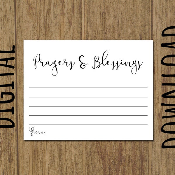 Prayer Cards Printable - Etsy
