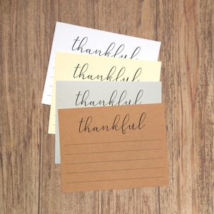 Thankful Cards - Gratitude Activity For Thanksgiving Gathering
