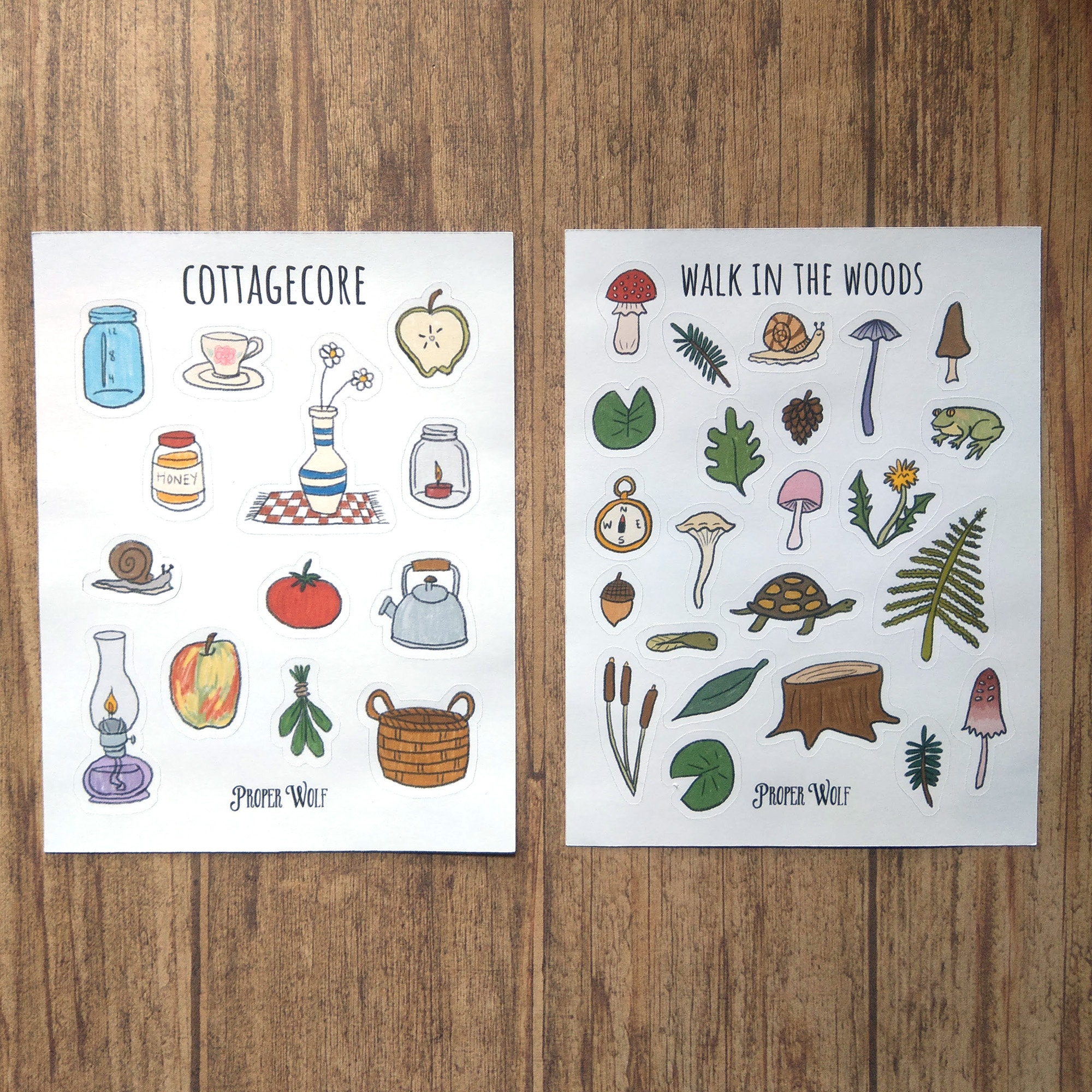 Wildlife Into the Woods Sticker Sheet Forest stickers Planner Stickers ...
