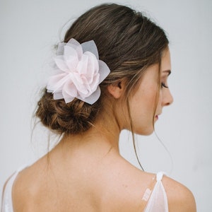 Bridal Silk Flower, Wedding Hair Flower, Headpiece Violetta image 6