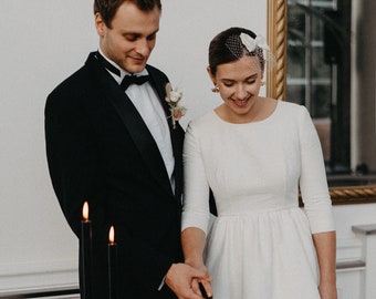 Voile de cage à oiseaux avec fascinateur à nœud - « Josefine »