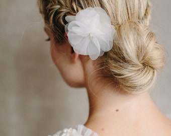 Bridal Silk Flower, Wedding Hair Flower - "Florentine"