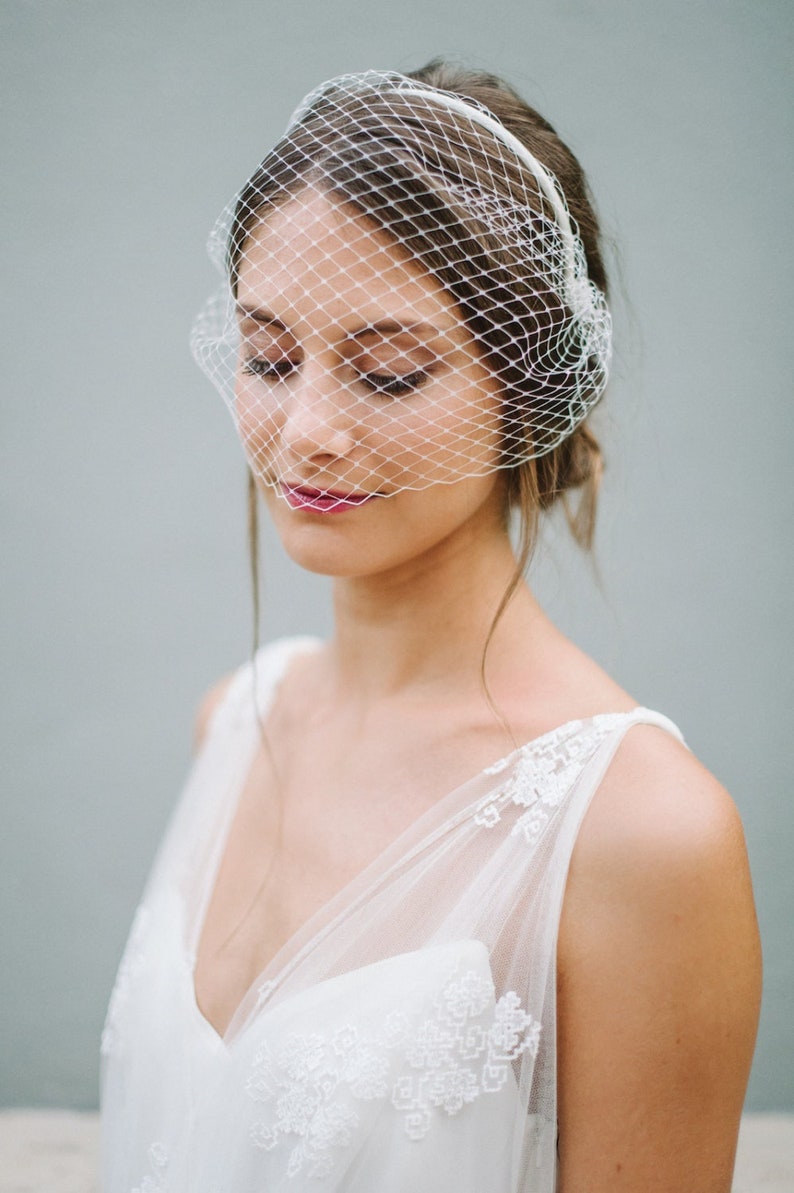 Veil Birdcage, Bridal Birdcage, French Netting linn Etsy