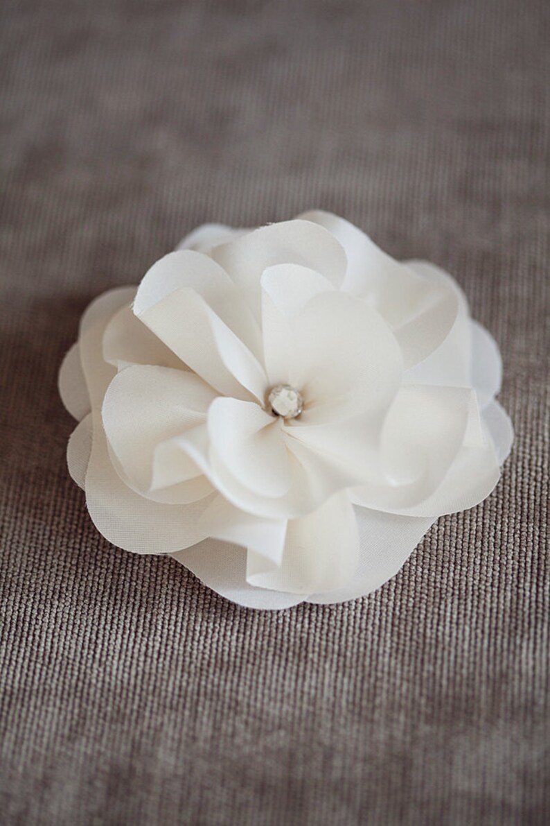 Bridal Silk Flower Wedding Hair Flower Headpiece Etsy