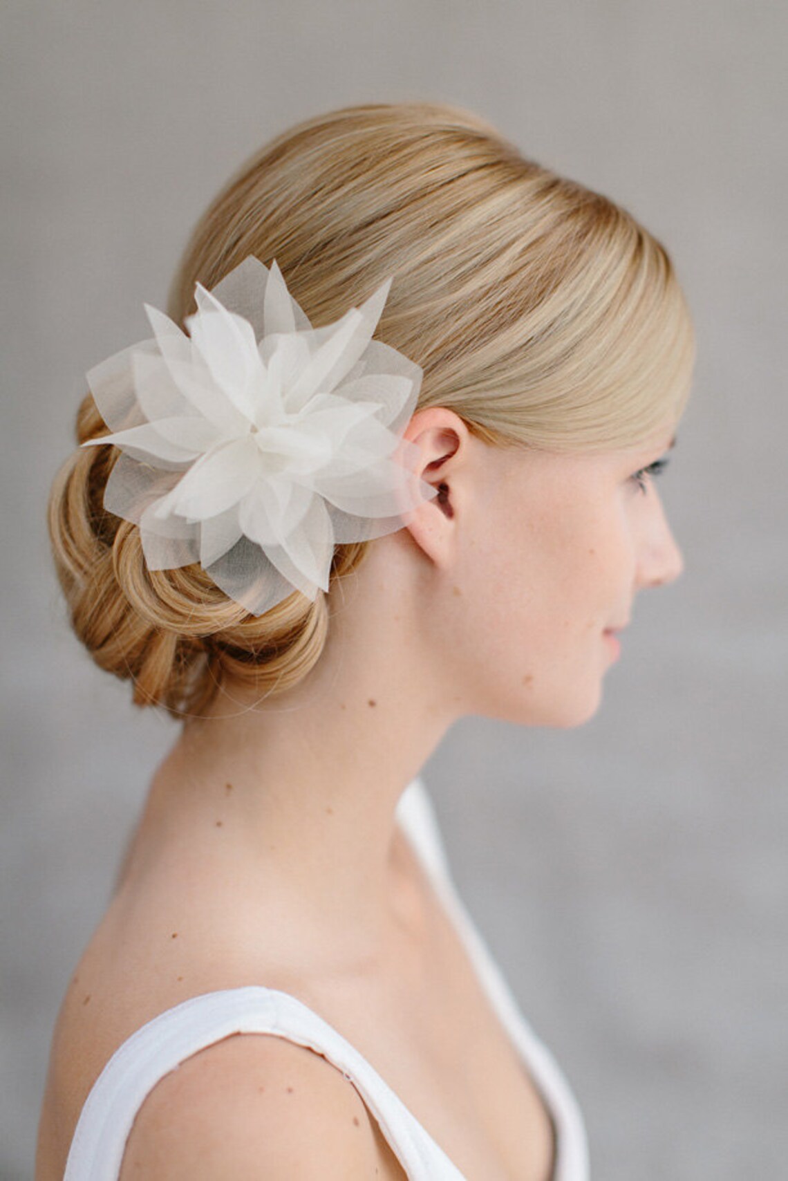 Bridal Silk Flower Wedding Hair Flower Headpiece Etsy