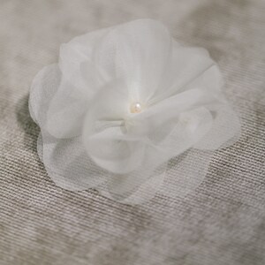 Bridal Silk Flower, Wedding Hair Flower Florentine petit image 4