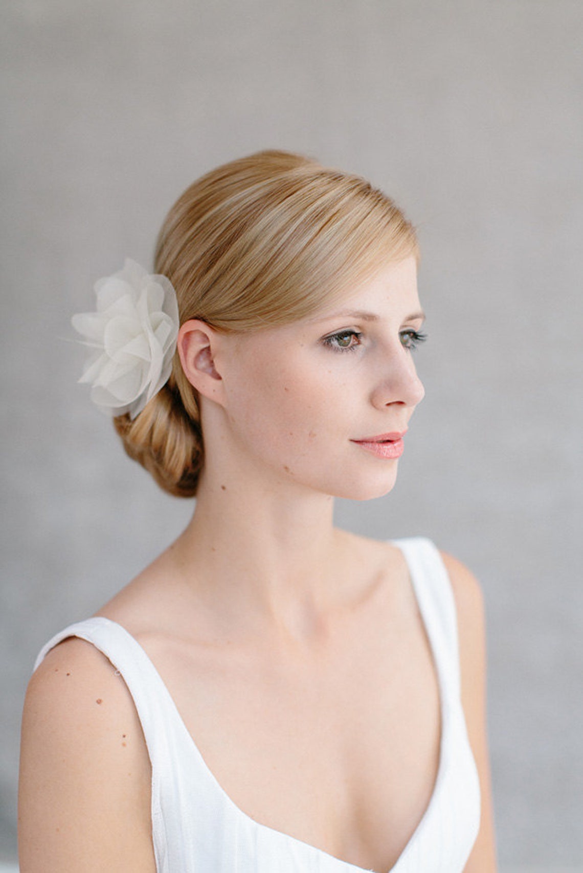 Bridal Silk Flower Wedding Hair Flower Headpiece Etsy