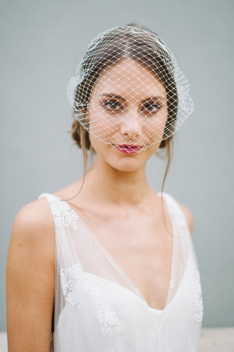 Veil Birdcage, Bridal Birdcage, French Netting linn Etsy