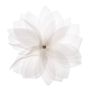 Organzasilk Flower wedding, headpiece hair flower Tiffany image 3