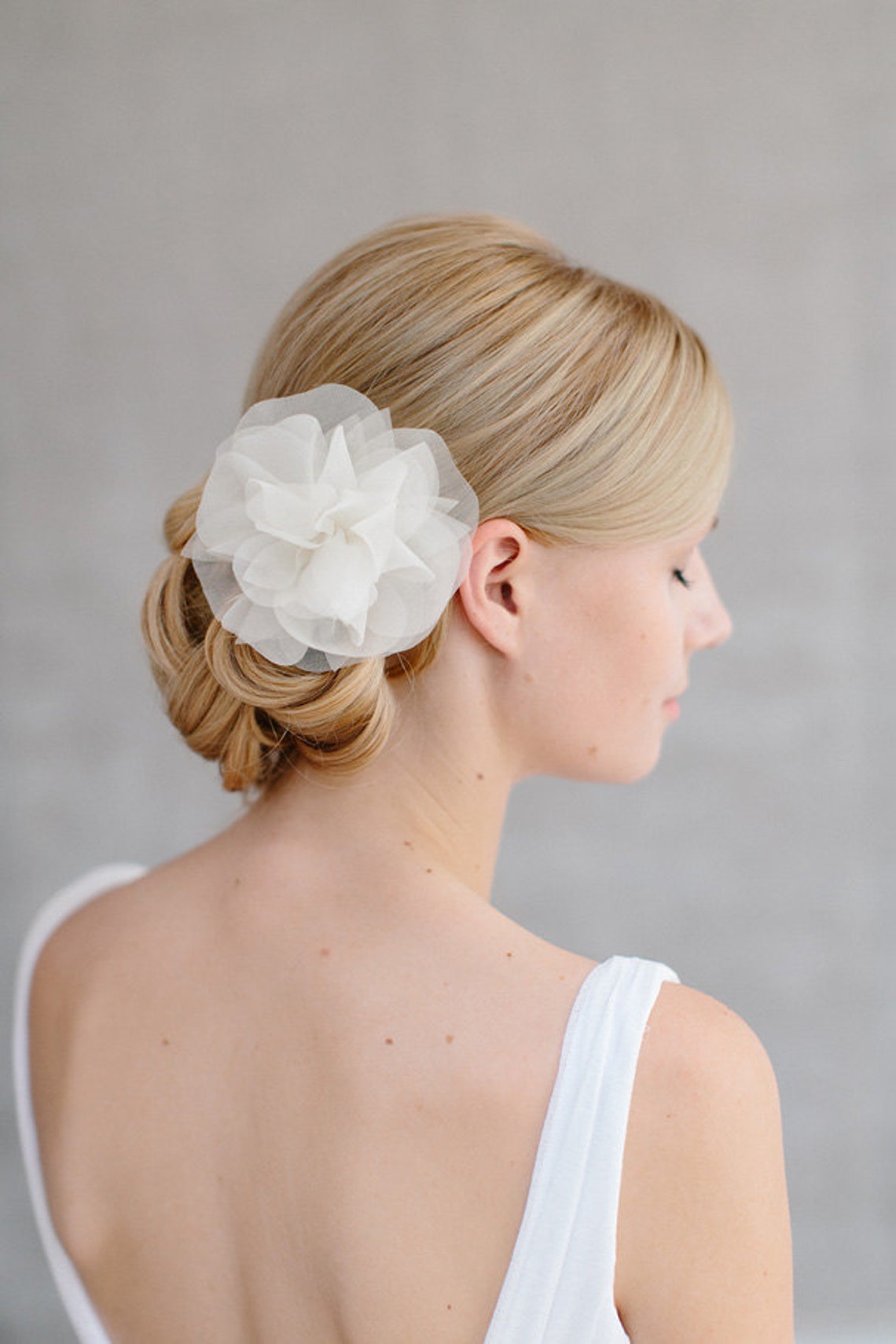 Bridal Silk Flower Wedding Hair Flower Headpiece Etsy