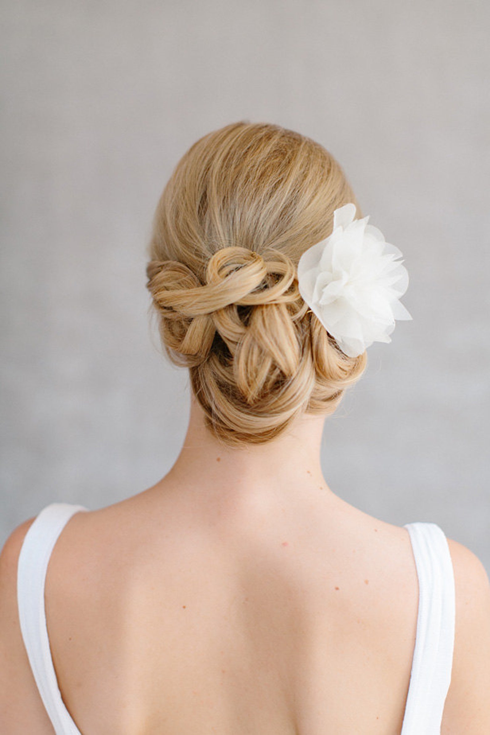Bridal Silk Flower Wedding Hair Flower Headpiece Etsy