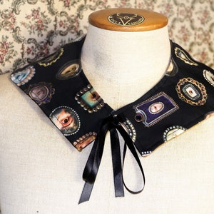 VICTORIAN EYE COLLAR Gothic Goth Dolly Kei Dark Academia Mori Harajuku Brosche Goth Punk