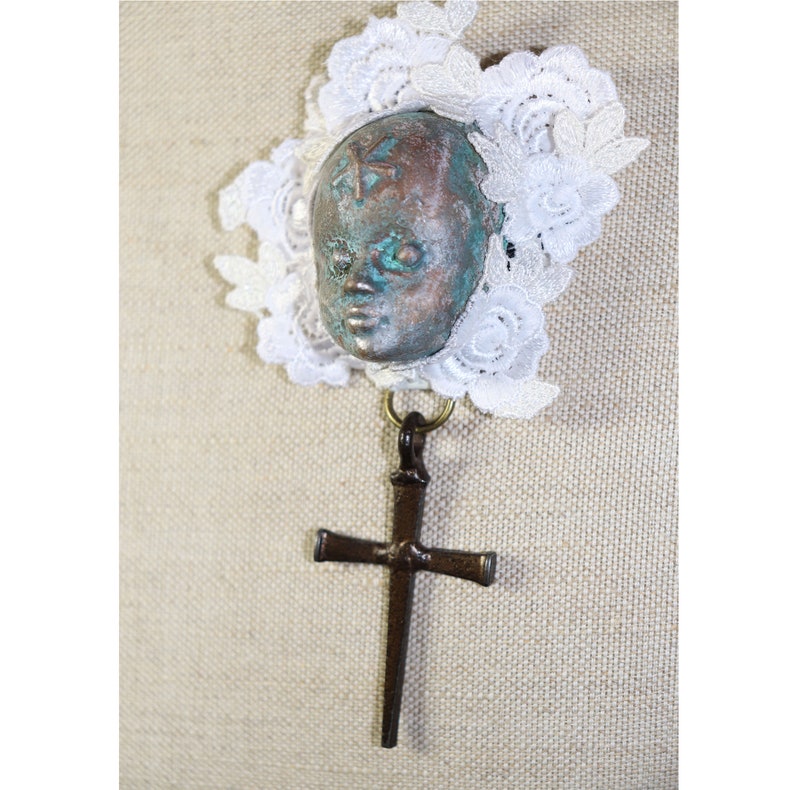 RUSTY DOLL BROSCHE Dolly Kei Gothic Halloween Classic Lolita