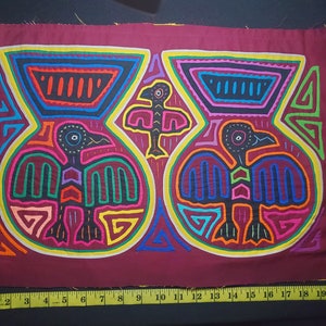 1500 4871 mola reverse applique technique original vintage one of a kind