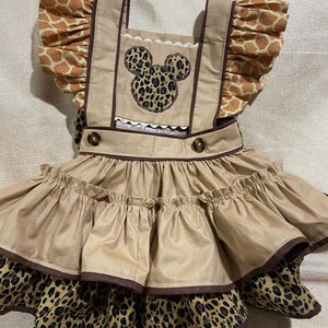 Minnie Mouse Safari animal pattern