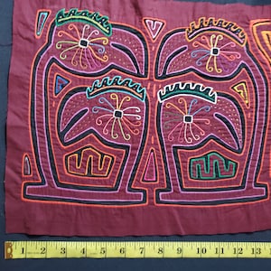 1300 0060 mola multicolor mola authentic original from Panama unframe original ethnic