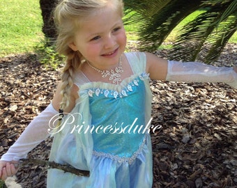 Princess Elsa Frozen Princess Couture Inspired Princessduke Dress