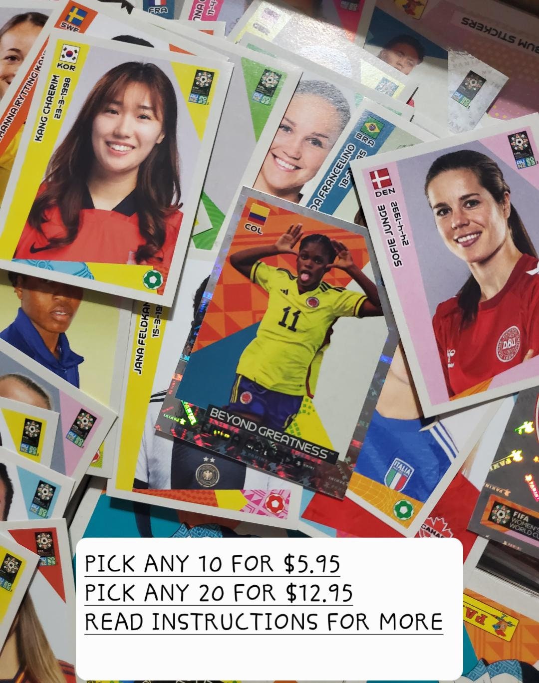  Panini FIFA Women's World Cup 2023 Sticker Collection : Toys &  Games