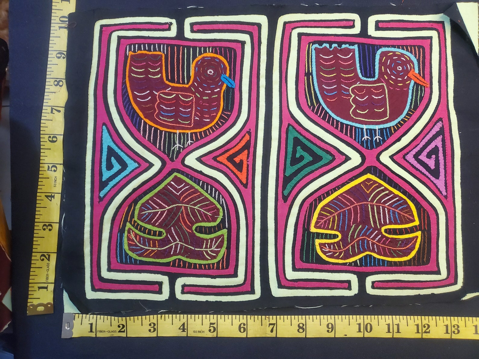 1300 6083 Vintage Panel Unframed Large Mola Authentic Original - Etsy