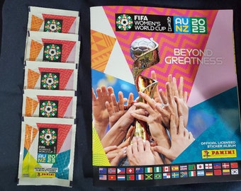 Panini World cup womens 2023 New Album with 5 pack of stickers made in Brazil