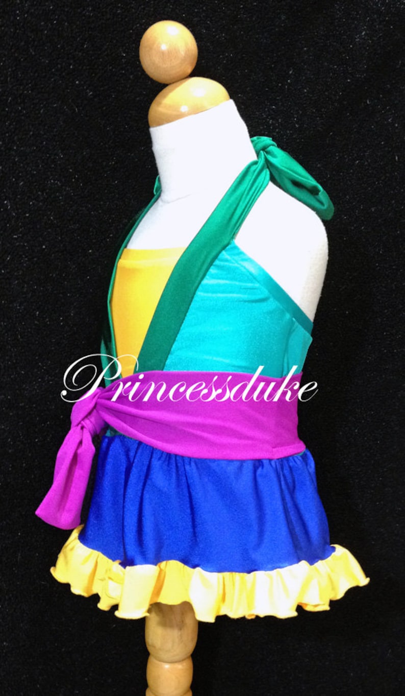 Princess Mulan Inspired Princessduke Birthday Swimsuit