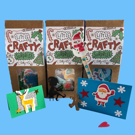 Download X3 Children S Christmas Craft Boxchristmas Craft Etsy PSD Mockup Templates