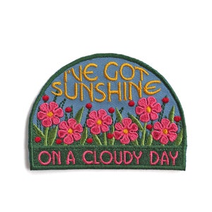 I've Got Sunshine On A Cloudy Day Embroidered Patch, Iron on Patches for Jackets, The Temptations, Sunshine, Designer Patch Music