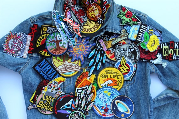 Lucky Dip Collection Of 30 Random Iron On Embroidered Patches!