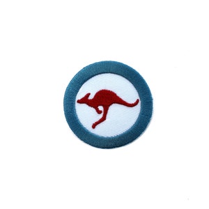 Australian Kangaroo Embroidered and Iron on Patches for Jackets, Military Air Force Flying Kangaroo ANZAC