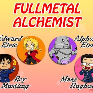 Full Metal Alchemist 1&quot; Buttons