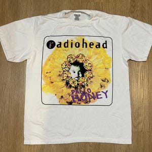 radiohead 1993 PAbLO HONEY maglietta FIORE