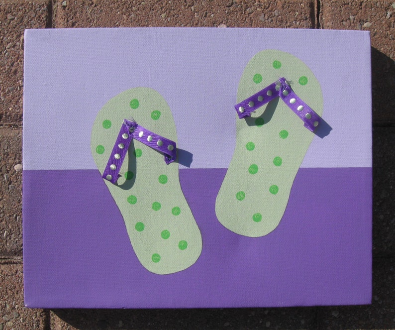 flip flop in signature canvas