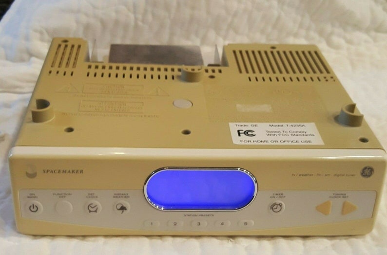 Vintage GE Spacemaker AM/FM Stereo Radio W Light Weather on Etsy