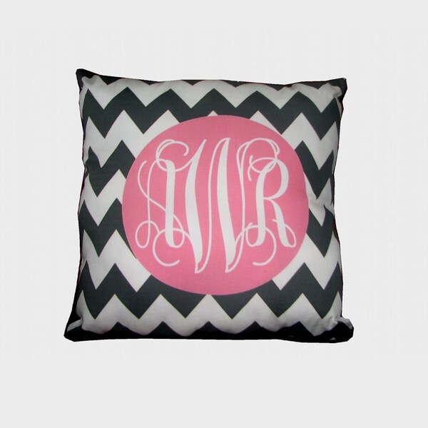 Custom Interlocking Monogram Pillow