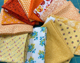 Fat quarters assorted YELLOW