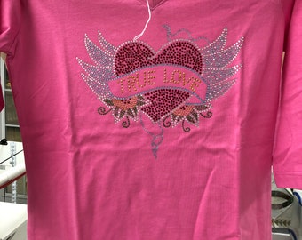 Size Small Pink T SHIRT VALENTINES DAY!