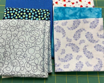 Fat Quarters assorted BLUES