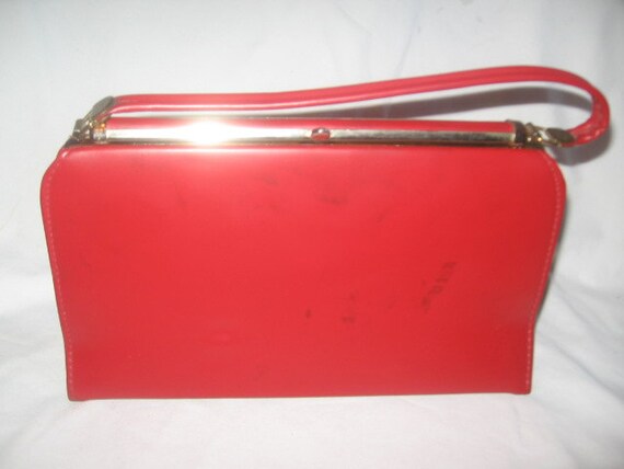 Spilene Fire Red Leather Handbag/Red Leather Handbags/Spilene | Etsy