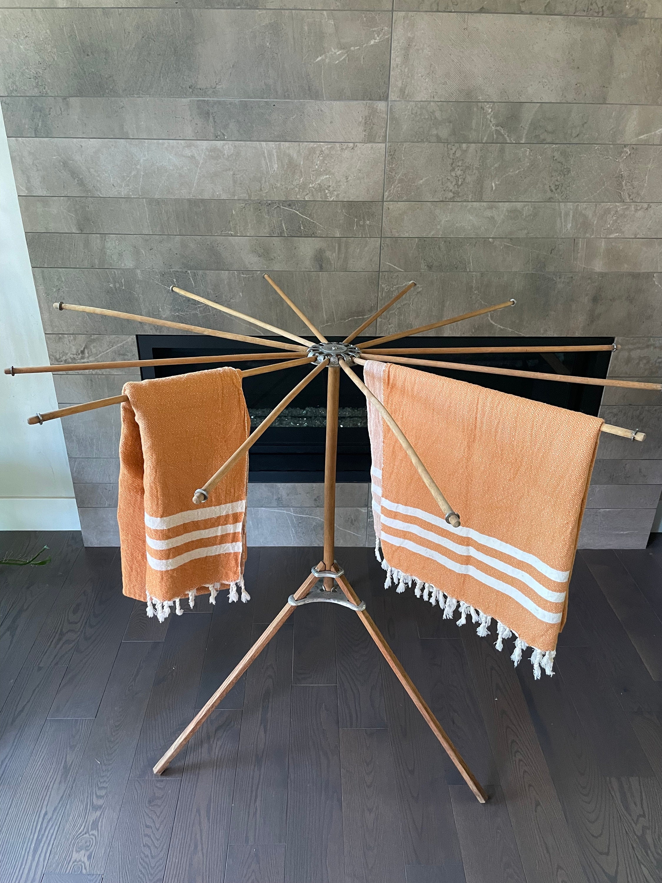 Antique Art Moore Co. Umbrella Clothes Drying Rack Etsy