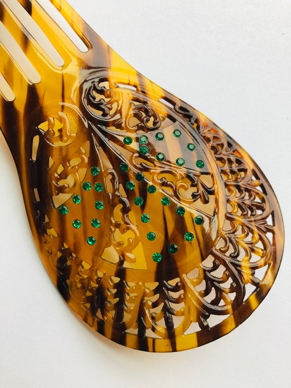 Victorian faux tortoiseshell hair comb - image 2