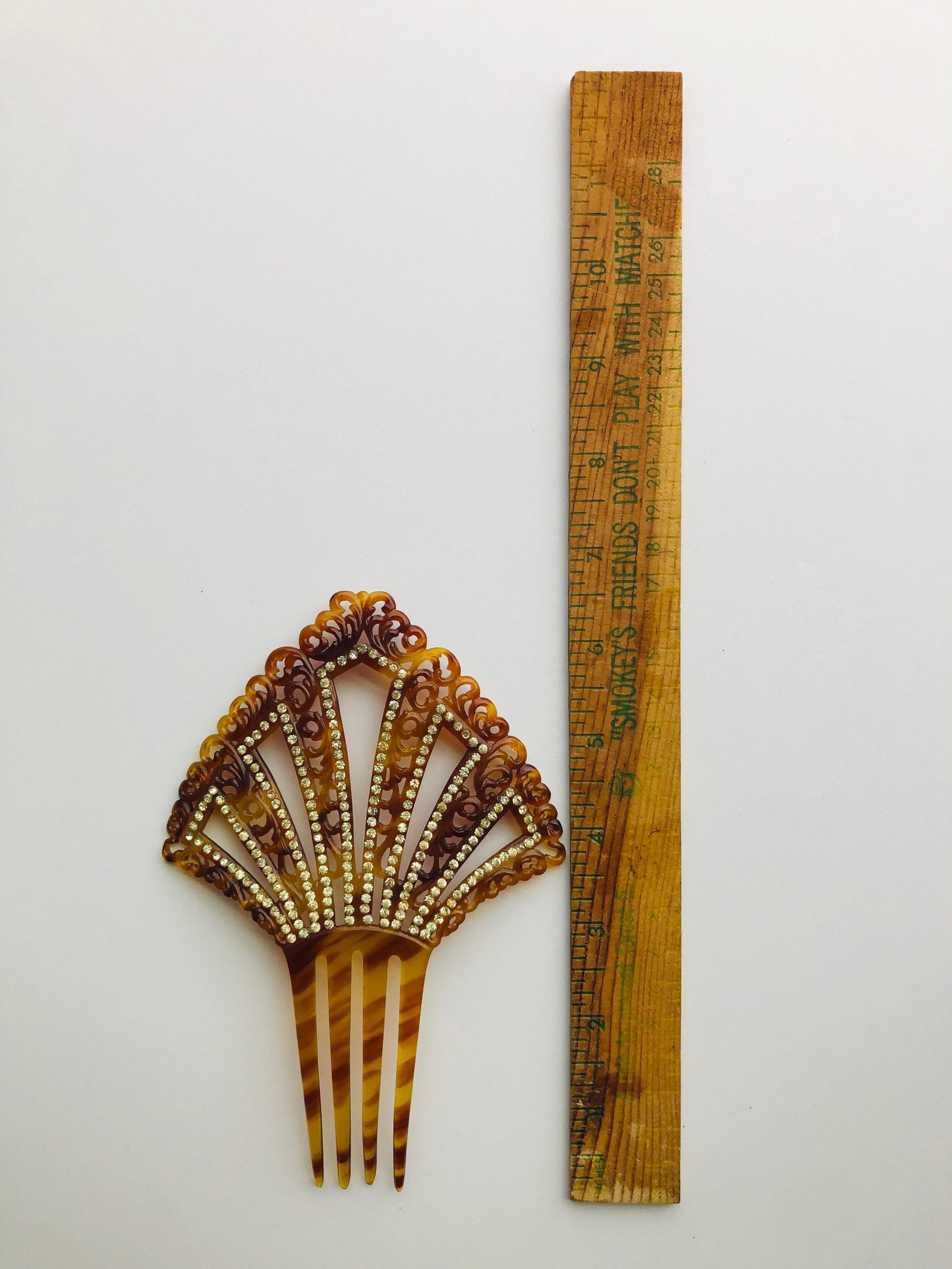 Victorian Era Celluloid Antique Hair Comb - Etsy
