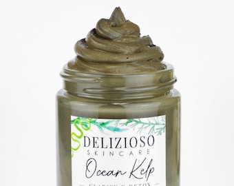 Ocean Kelp Dead Sea Mineral Mud Mask - Zeewiermasker - Dode Zee Klei & Sea Kelp Haarmasker - Revitaliseren - Reparatie - Detox - Aanspannen - Zuiveren