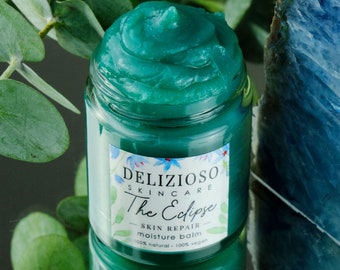 The Eclipse Blue Tansy Night Care Butter Balm - 100% Natural, Vegan & Pure - Blue Moon Balm (Made in Canada)