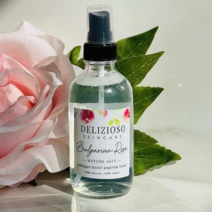 Pure Bulgarian Rose Facial Toner - 100% Natural, Vegan & Pure Anti Aging Toner-