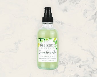 Cucumber & Aloe Gentle Hyaluronic Hydration Cleanser - Natural Skincare - Facial Cleanser - Face Cleanser