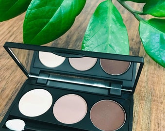 All Natural Neutral Eye-shadow Trio- Vegan and Cruelty-Free - Pigmented